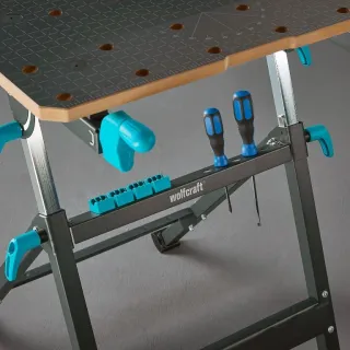 Многофункционална маса със стеги Wolfcraft Master 650 Ergo/ 120 кг Многофункционална маса със стеги Wolfcraft Master 650 Ergo/ 120 кг