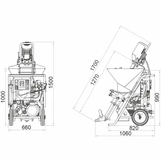 Машина за полагане на замазки и мазилки IMER KOINE 3.1/ 3.4kW