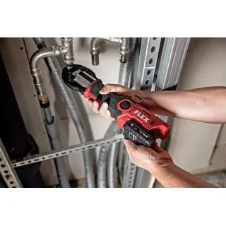 Акумулаторна машина за пресоване на тръби FLEX PP 40 12/2.5 Set/ 12V/ 2.5Ah