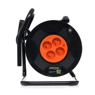 Удължител на макара с LED лампа KraftDele KD4037/ 30м