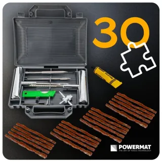 Комплект за ремонт на автомобилни гуми POWERMAT PM-ZNO-30T/ 30 части Комплект за ремонт на автомобилни гуми POWERMAT PM-ZNO-30T/ 30 части