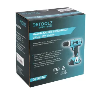Акумулаторен винтоверт Detoolz DZ-SE186/ 18V