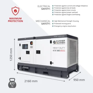 Авариен генератор за ток KOENNER-SOEHNEN KS 35-3BES/ 35 kVA