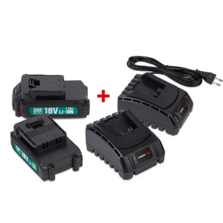 Стартов комплект POWER PLUS POWEB9090 / 2x 18V Li-Ion 1.5Ah