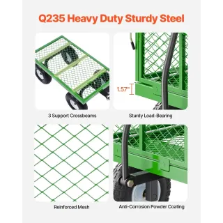 Метална градинска количка VEVOR V680/ 308 кг Метална градинска количка VEVOR V680/ 308 кг