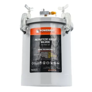 Пневматичен агрегат за боядисване Powermat PM-PAM-10T/ 10 л Пневматичен агрегат за боядисване Powermat PM-PAM-10T/ 10 л
