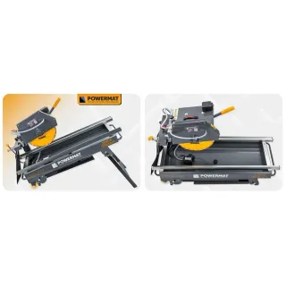 Настолен циркуляр за тухли/камък/бетон Powermat PM-PDB-3000M/ 3 kW/ 350 мм