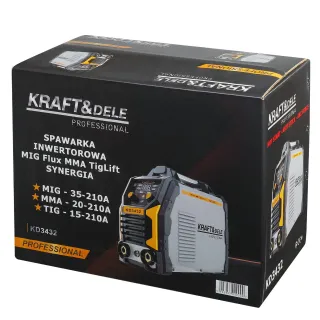Инверторен заваръчен апарат KraftDele KD3432/ 210A Инверторен заваръчен апарат KraftDele KD3432/ 210A