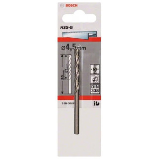 Свредло HSS-G за метал DIN 338 на Bosch 4.5 mm