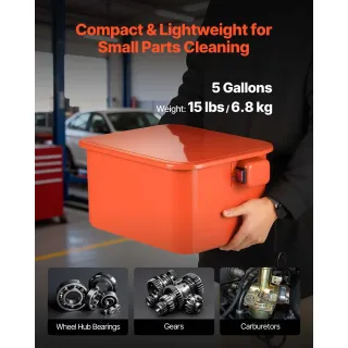 Вана за миене на части и детайли VEVOR XH-PW3-1/2G/ 19 л/ 26W