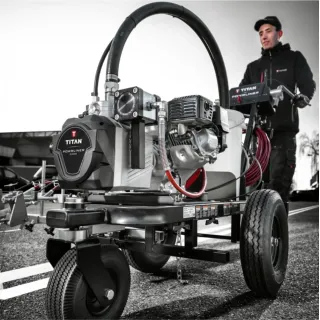 Машина за пътна маркировка Titan POWRLINER 5500 Honda GX 160/ 5.5 hp Машина за пътна маркировка Titan POWRLINER 5500 Honda GX 160/ 5.5 hp