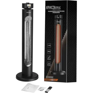 Инфрачервен лъчист отоплител KraftDele KD6502/ с таймер и дистанционно/ 2,5kW Инфрачервен лъчист отоплител KraftDele KD6502/ с таймер и дистанционно/ 2,5kW
