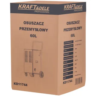 Индустриален влагоабсорбатор KraftDele KD11744/ 900W/ 60л