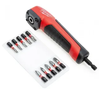 Ъглова приставка с битове Milwaukee SHOCKWAVE 4932471274/ 11 части