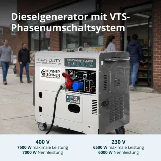 Дизелов шумоизолиран генератор KOENNER-SOEHNEN KS 9200HDES-1/3 ATSR/ 6.5-7.5kW Дизелов шумоизолиран генератор KOENNER-SOEHNEN KS 9200HDES-1/3 ATSR/ 6.5-7.5kW