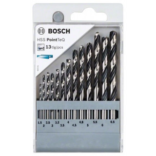 Комплект свредла Bosch HSS PoinTec 13 броя различни размери