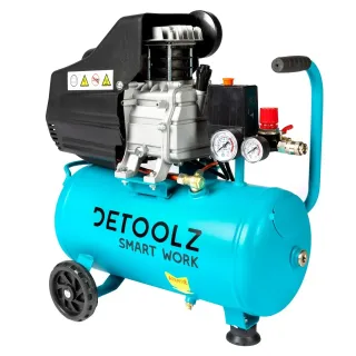 Бутален маслен компресор Detoolz DZ-C332/ 1500W/ 24 л