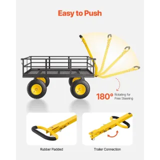 Метална градинска количка VEVOR V1200/ 544 кг Метална градинска количка VEVOR V1200/ 544 кг