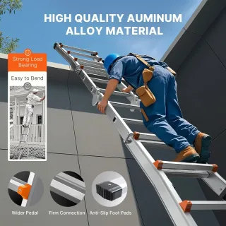 Телескопична сгъваема стълба VEVOR KMP403C/ 2.88 м Телескопична сгъваема стълба VEVOR KMP403C/ 2.88 м