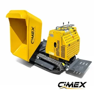 Верижен мини дъмпер с реверсивна кофа CIMEX WB-1200R/ 1200 кг/ 15 к.с.