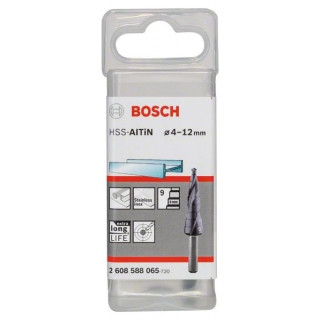 Стъпаловидно свредло HSS-AlTiN на Bosch 4-12 mm Стъпаловидно свредло HSS-AlTiN на Bosch 4-12 mm