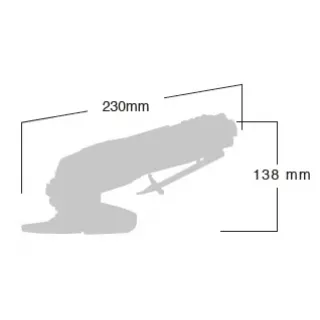 Пневматичен ъглошлайф Shinano SI-2520L/ 610W