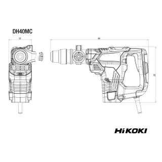 Електрически перфоратор HiKOKI - Hitachi DH40MC SDS-max/ 1100 W/ 7.1 J
