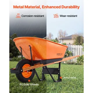 Метална градинска количка VEVOR WB-007A/ 150 кг Метална градинска количка VEVOR WB-007A/ 150 кг