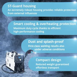 Комбиниран заваръчен апарат 5 в 1 STAHLWERK MIG/MAG 160 M/ 160A