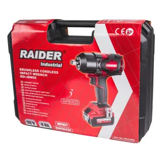 Акумулаторен ударен гайковерт Raider RDI-IBW05/ 20V/ 4Ah