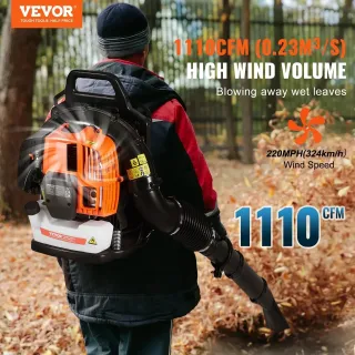 Бензинова раница духалка за листа VEVOR BL-866B/ 63cc Бензинова раница духалка за листа VEVOR BL-866B/ 63cc