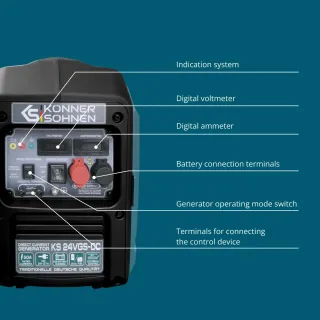 Генератор за ток газ/бензин KOENNER-SOEHNEN KS 24VGS-DC/ 1.4kW