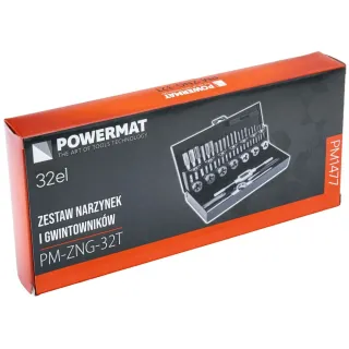 Комплект метчицци и палшки POWERMAT PM-ZNG-32T/ 32 бр.