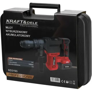 Акумулаторен перфоратор KraftDele KD3193/ 21V/ 2x4Ah