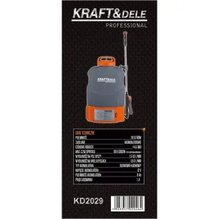 Акумулаторна пръскачка KraftDele KD2029/ 12V/ 20 л Акумулаторна пръскачка KraftDele KD2029/ 12V/ 20 л