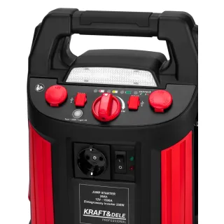 Мултифункционално стартерно устройство 5в1 KraftDele KD5347/ 12V/ 1500А/ 26Ah