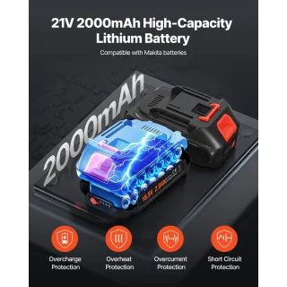 Акумулаторен пистолет за грес VEVOR LD-821B/ 20V/ 2000mAh Акумулаторен пистолет за грес VEVOR LD-821B/ 20V/ 2000mAh