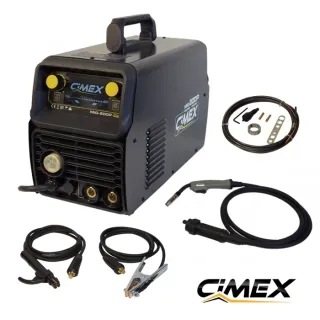 Комбиниран телоподаващ заваръчен апарат CIMEX MIG-200P/ 200A/ LED дисплей