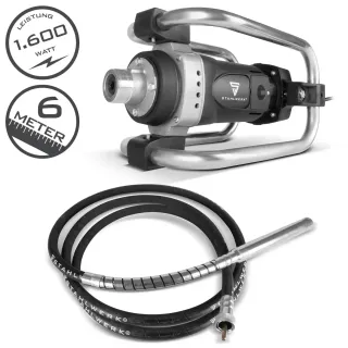 Вибратор за бетон + игла STAHLWERK BR-1600 ST/ 1600W/ 6 м