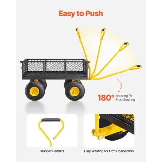 Метална градинска количка VEVOR V500/ 226 кг Метална градинска количка VEVOR V500/ 226 кг