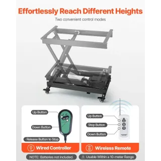 Електрическа повдигаща маса/ платформа с дистанционно VEVOR JZ-DD150/ 150 кг Електрическа повдигаща маса/ платформа с дистанционно VEVOR JZ-DD150/ 150 кг