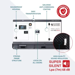 Авариен генератор за ток KOENNER-SOEHNEN KS 35-3BES/ 35 kVA