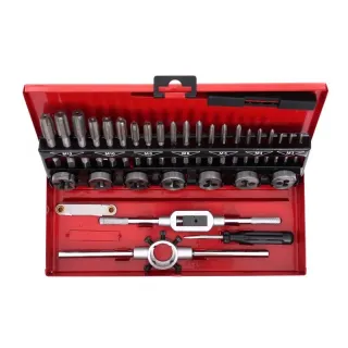 Комплект метчици и плашки KraftDele KD10090/ 32 части