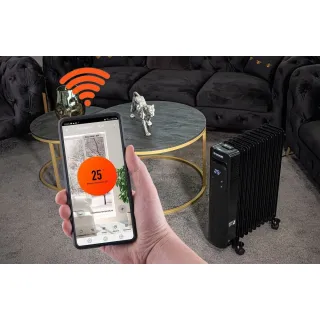 Електрически маслен радиатор с wi-fi POWERMAT PM-GOL-3000DLW/ 2500W