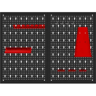 Метален перфориран панел за инструменти KraftDele KD11896/ 80x60см