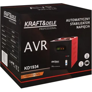 Регулатор на напрежение KraftDele KD1934 AVR/ 3000VA/ 230V Регулатор на напрежение KraftDele KD1934 AVR/ 3000VA/ 230V