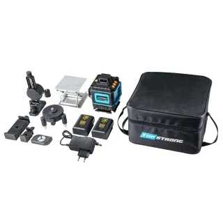 Зелен лазерен нивелир TopStrong 4D/ 20 м Зелен лазерен нивелир TopStrong 4D/ 20 м