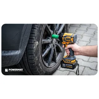 Акумулаторен гайковерт Powermat PM-AKU-21V-3M/ 21V/ 2x3Ah