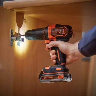 Акумулаторен ударен винтоверт Black and Decker BDCHD18K1B2/ 18V/ 2Ah
