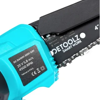 Акумулаторен мини верижният трион Detoolz DZ-DA1001-S001-G01/ 20V